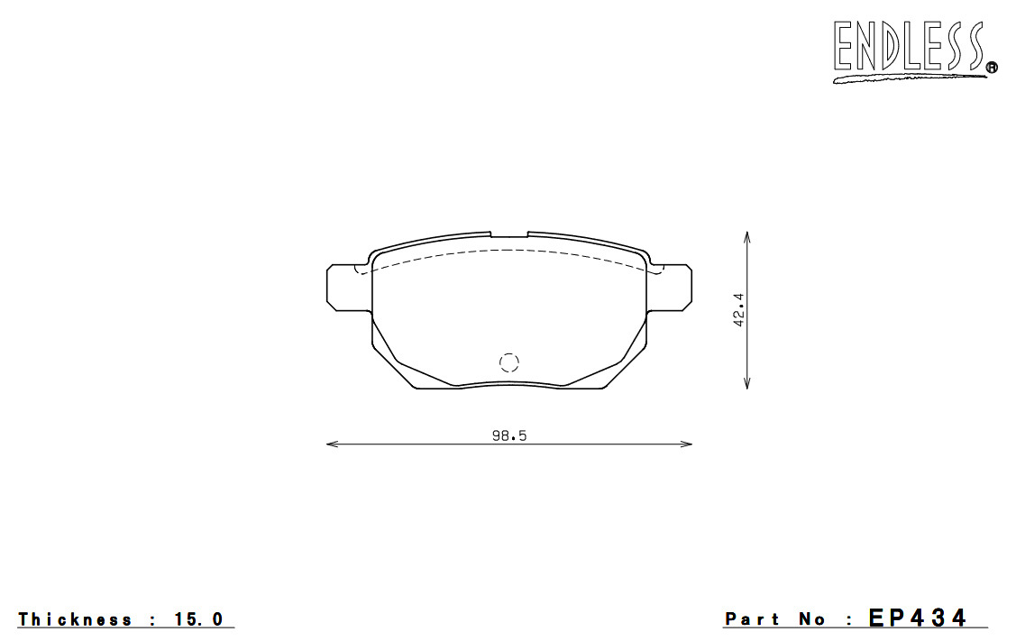 ENDLESS ブレーキパッド SSY リア オーリス ZRE186H(RS) EP434SY2_画像3