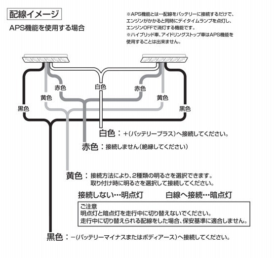 VALENTI/ヴァレンティ LED デイタイムランプ APS ロングタイプ 汎用品 レンズ/発光カラー:ー/ブルー DTL-18LB-1_画像3