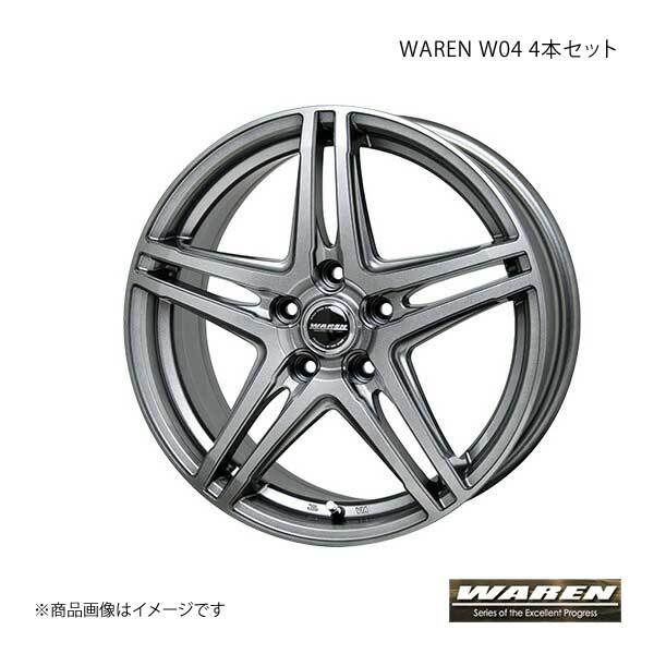 WAREN/ヴァーレン W04 ホイール 4本セット IS250 GSE20 【 225/45R17 7.0J P.C.D114.3 5穴 INSET 38 ダークシルバー (DS) 】_画像1