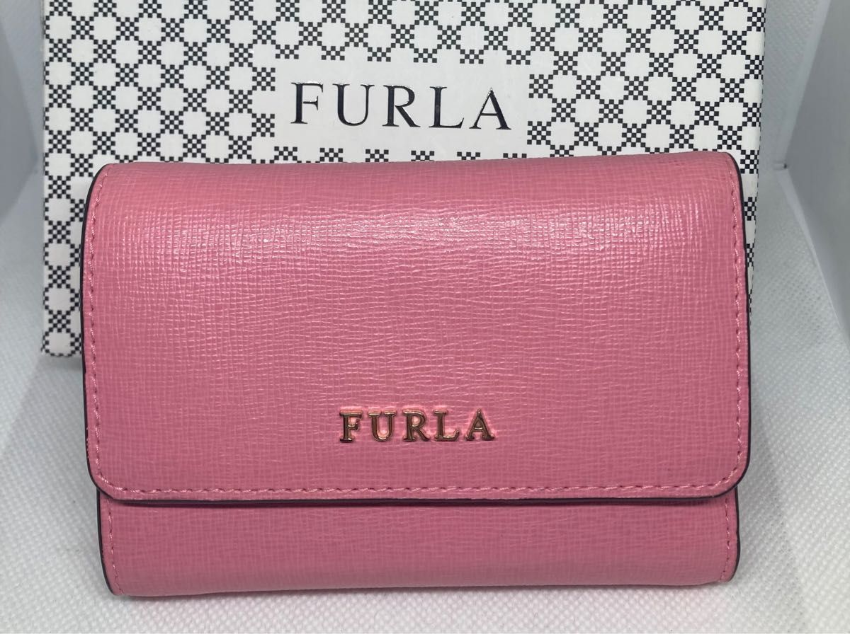 FURLA BABYLON 三つ折り財布 ピンク フルラ コンパクト ウオレット