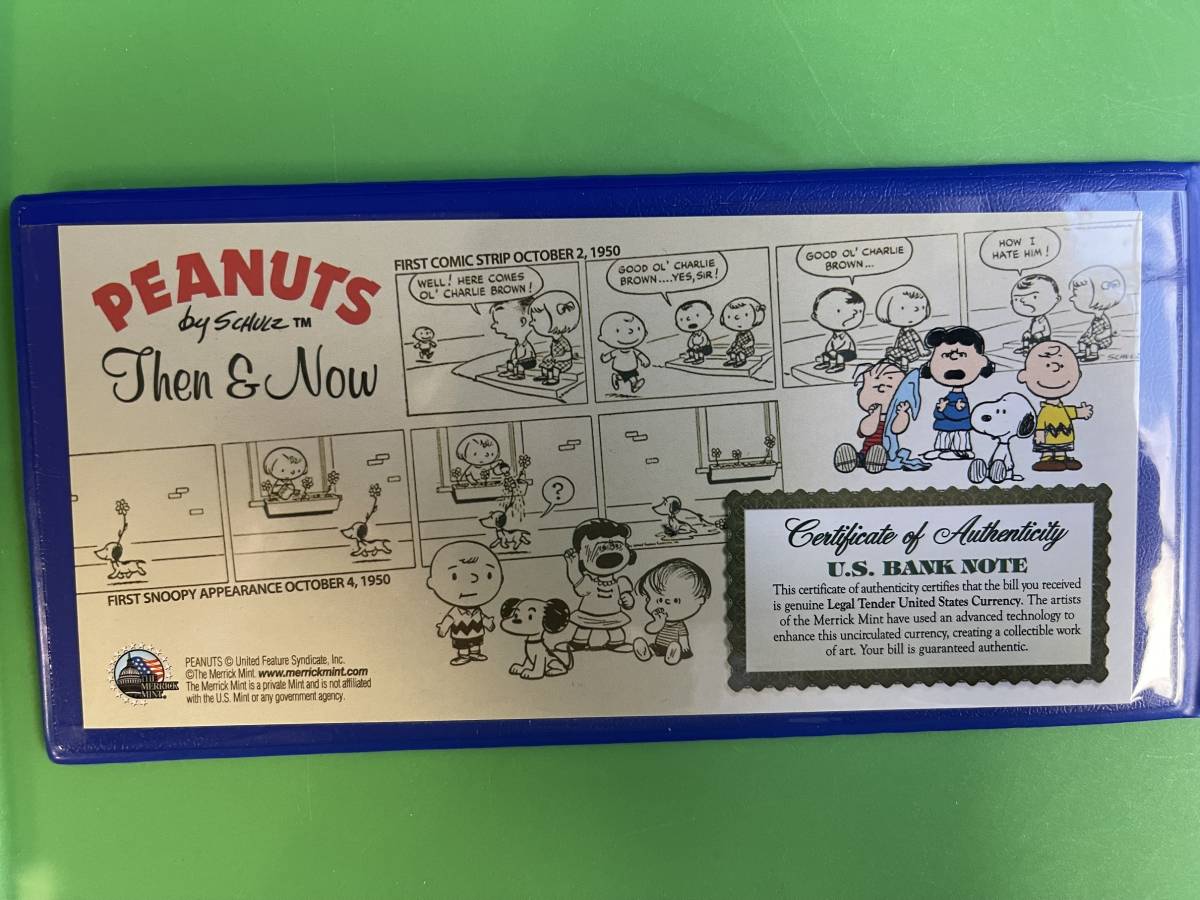 1950年 初期 スヌーピー ピーナッツの仲間たち 2ドル札 アメリカ 1950年 初期 スヌーピー ピーナッツの仲間たち 2ドル札 アメリカ