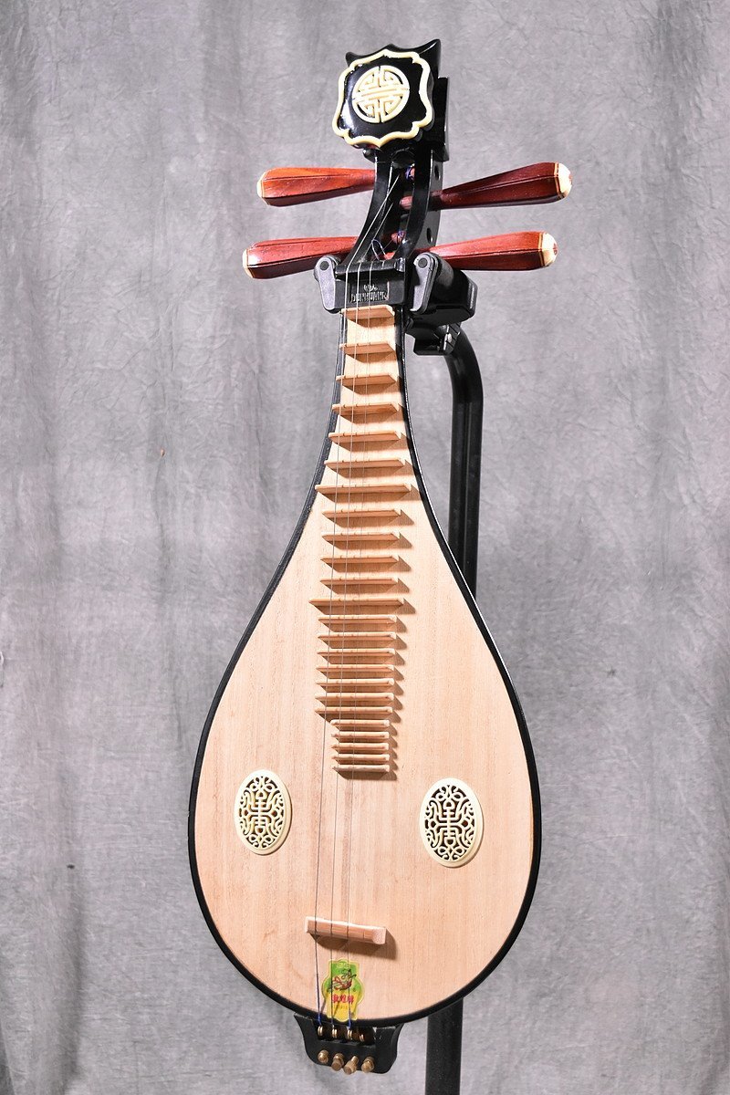 DUNHUANG 柳琴 リュート 型式 654 上海民族楽器 ★ケース付属_画像1
