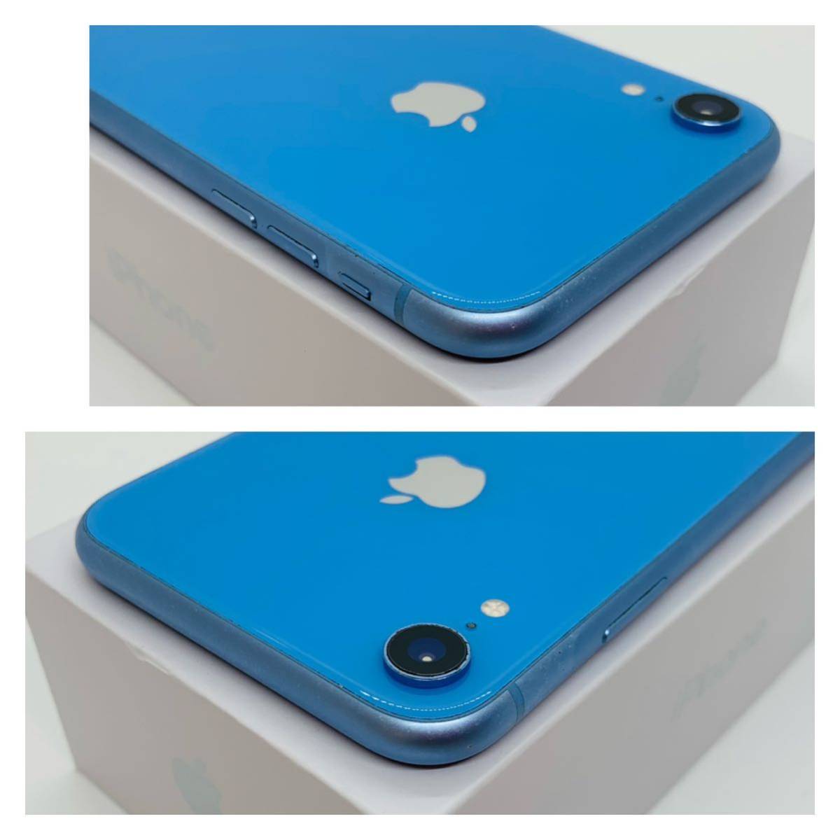 A上美品】iPhone XR ブルー 256 GB SIMフリー 本体（18084）-