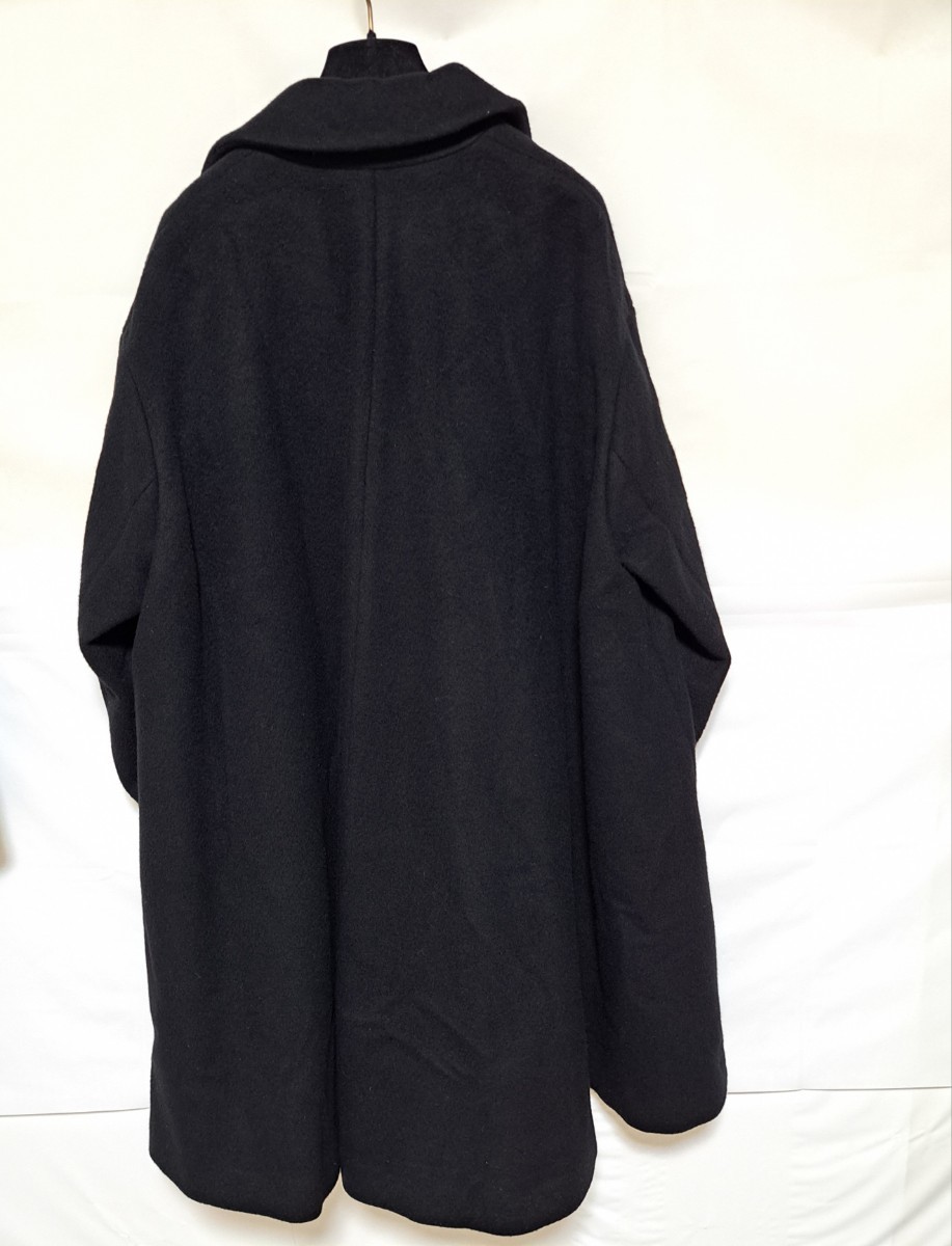 エンフォルド ENFOLD カシミヤ混　サイズ36 ブラック　黒 コート　ポケットオーバーサイズ　ロングコート　ステンカラーコート　女優コート_画像6