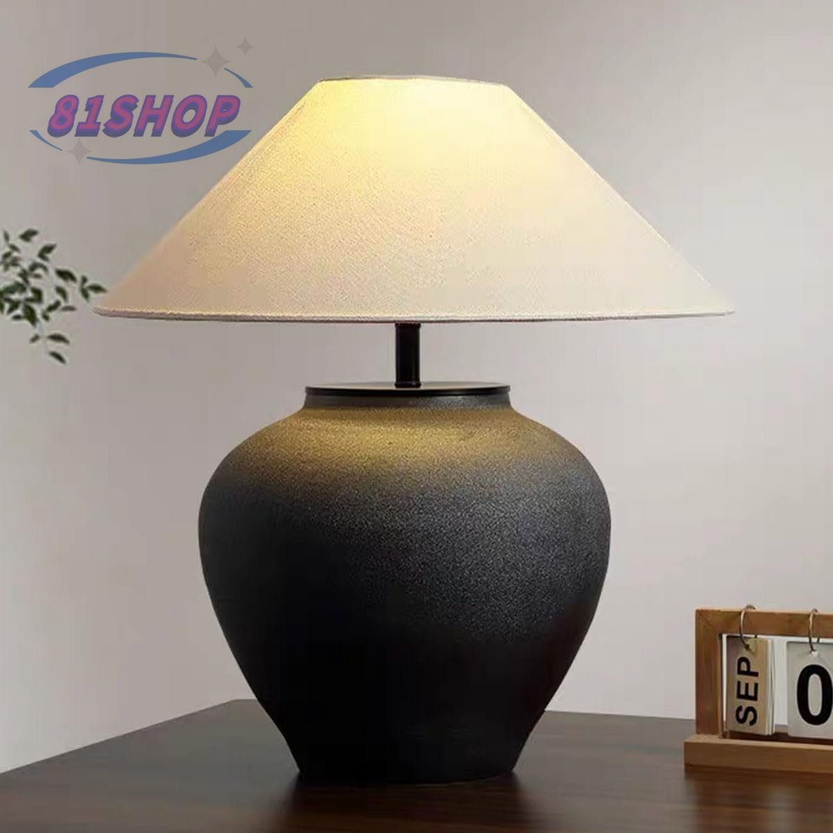 「81SHOP」侘び風 アンティーク照明 インテリア ヴィンテージ デザイン 陶器 テーブルランプ スタンドライト_画像1