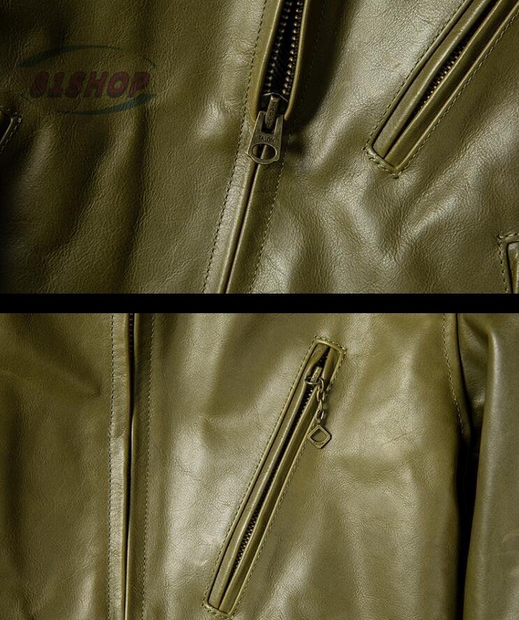 「81SHOP」レザージャケット　馬革本革 革ジャン ホースハイド ジャンパー レザーコ メンズファッション_画像6