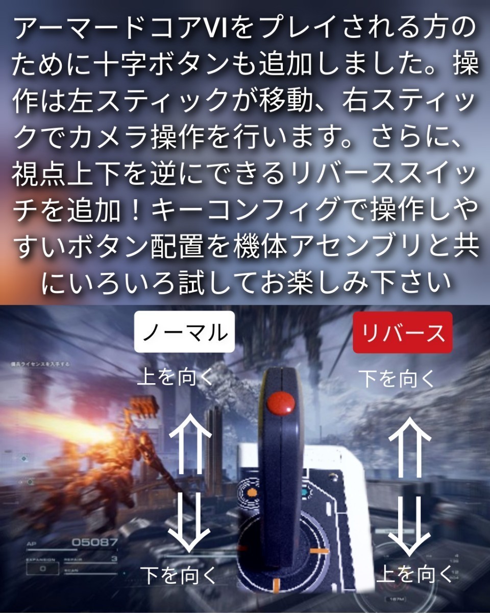 PS4用 ツインスティック アーマードコア6 バーチャロン プレイステーション4用コントローラー (注:セガサターンでは使用できません)_画像3