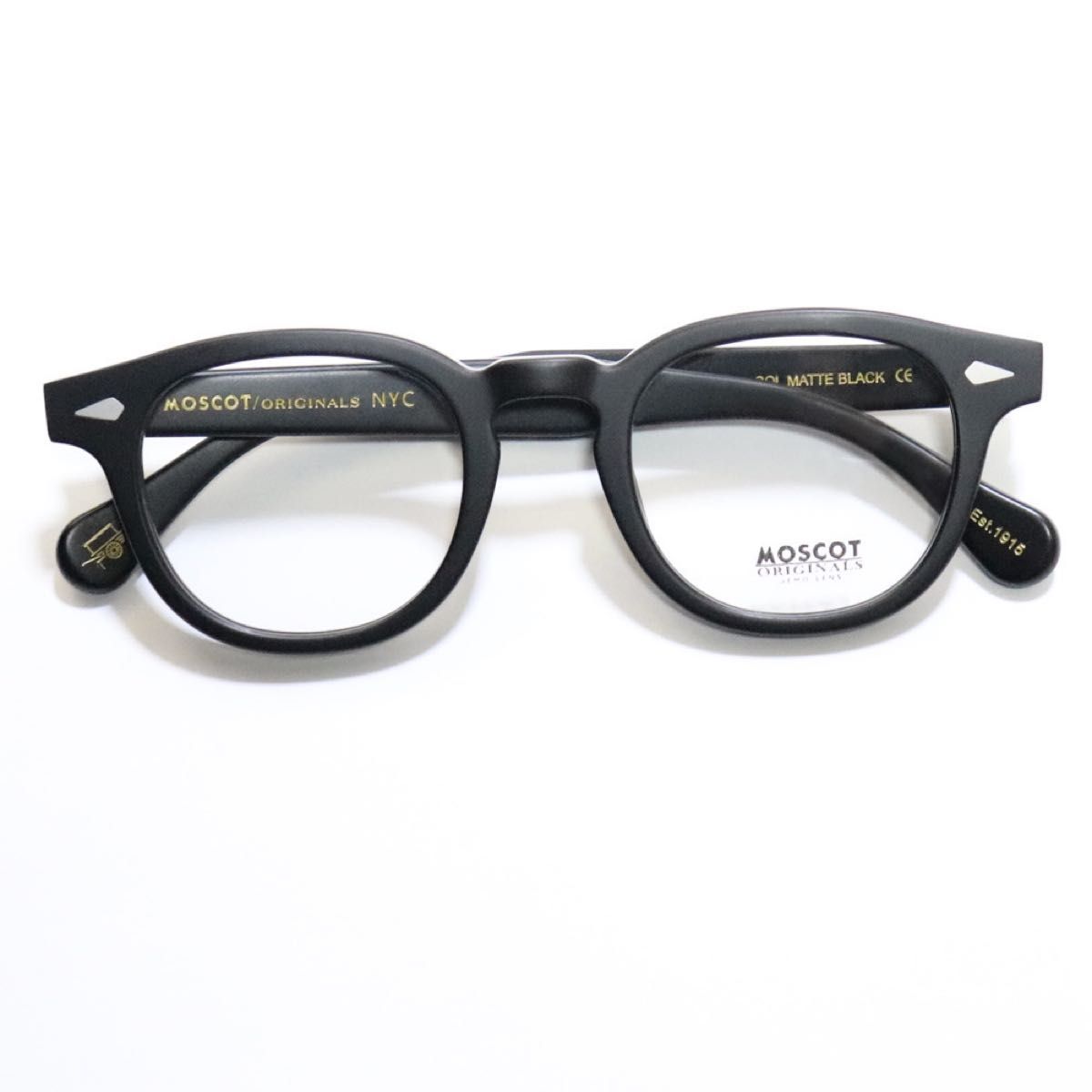 新品未使用☆ MOSCOT モスコット LEMTOSH レムトッシュ 眼鏡 メガネ Matte Black マットブラック 46