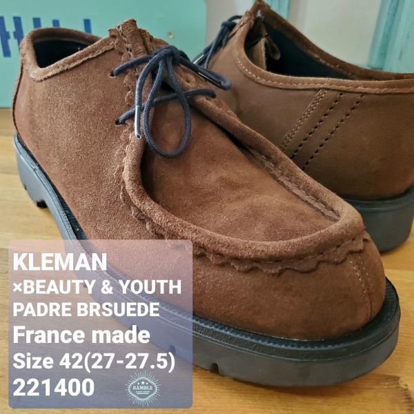 SALE】 スウェード 牛革 チロリアンシューズ パドレ BRSUEDE PADRE 仏