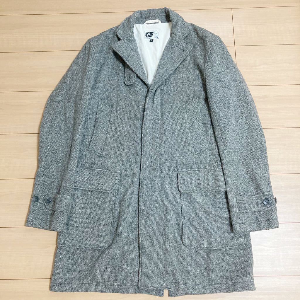  engineered garments шерсть твид Пальто Честерфилд размер S Engineered Garments Chester Coat