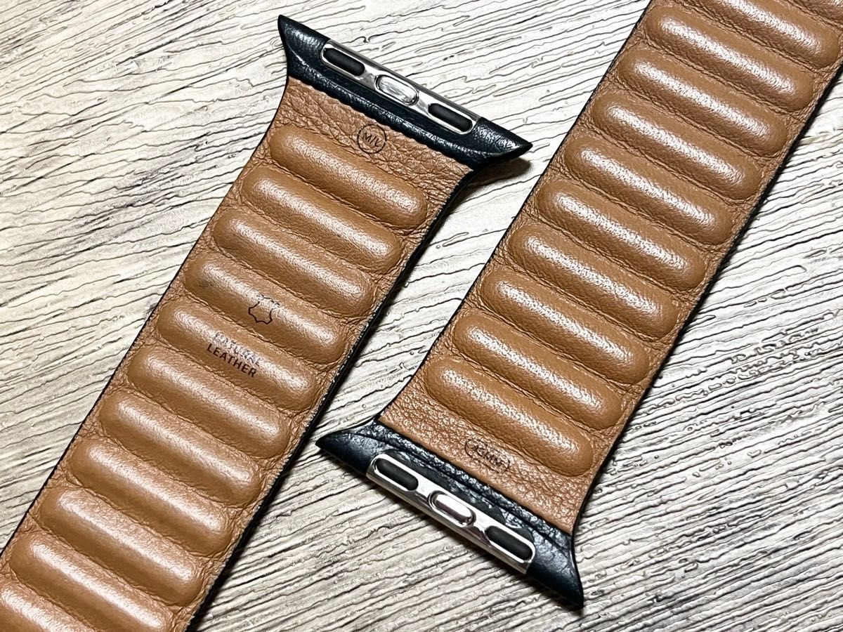 Apple watch インクレザーリンク S/M 45mm-