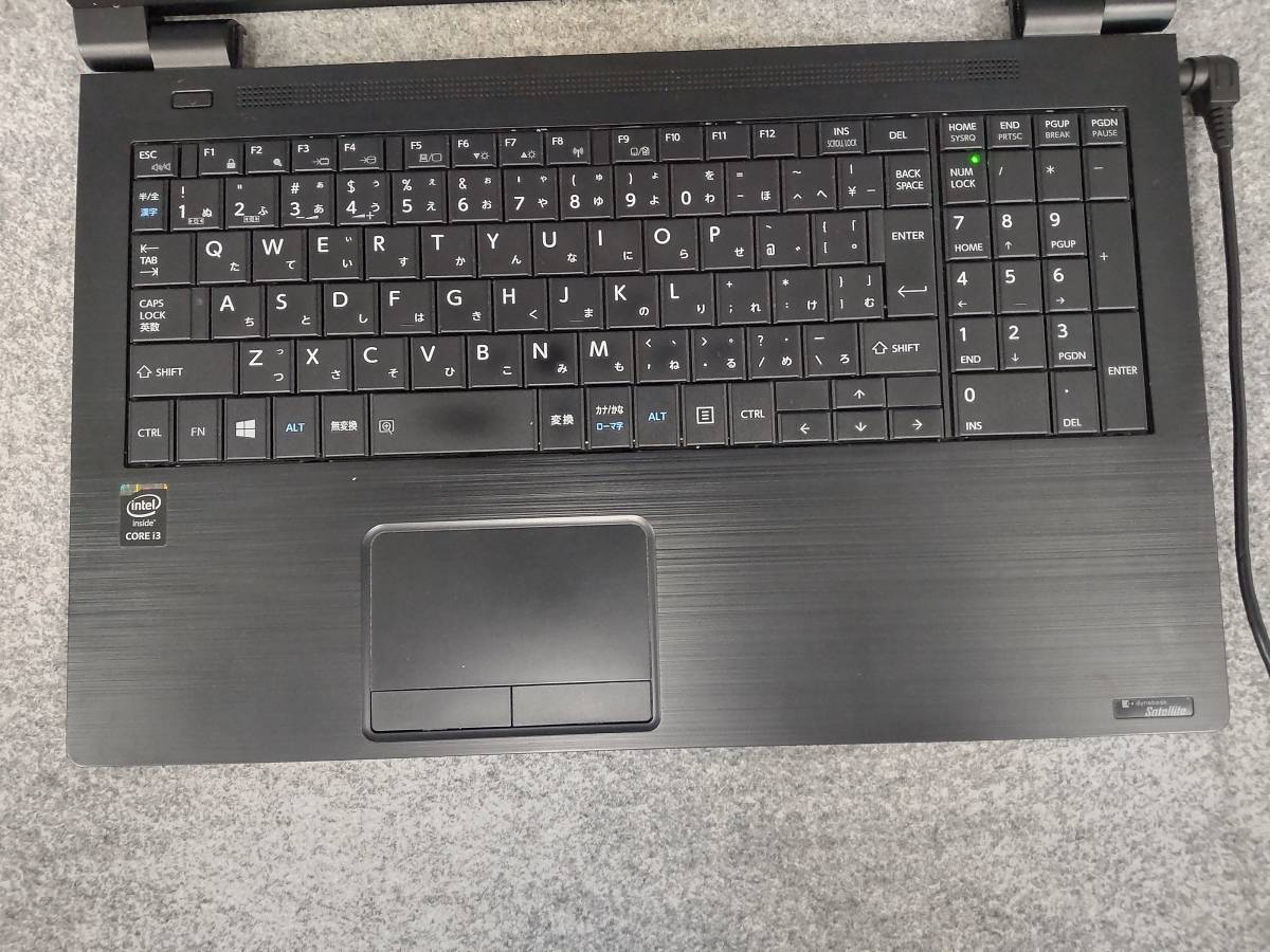 東芝 dynabook Satellite B35R i3-5005U Bios確認 バッテリー欠損 ジャンク 8982Hの画像3