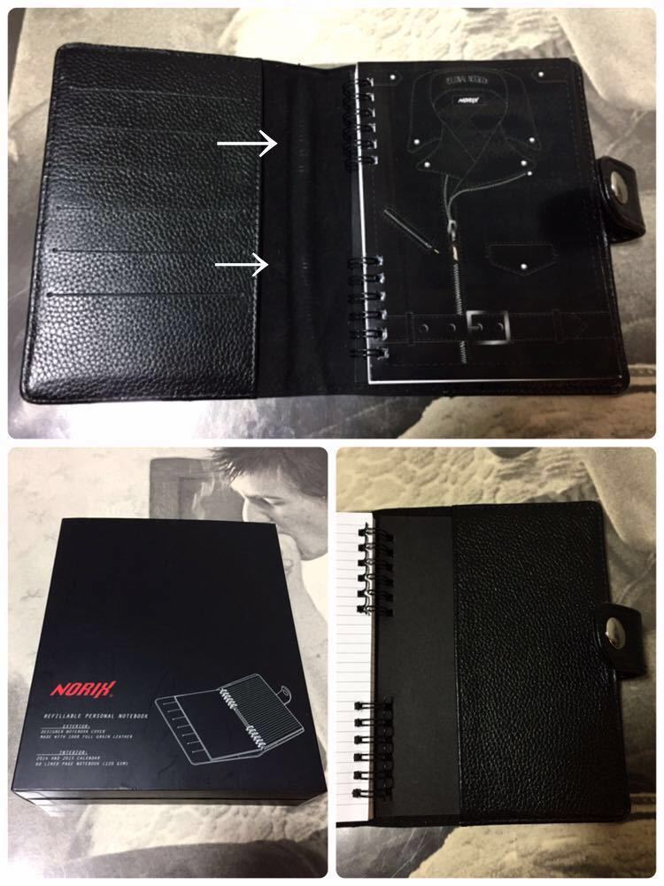  стандартный NORIX leather riders note book новый товар SIMPSON agenda телячья кожа кожа покрытие Rider's блокнот блокнот для заметок Agenda кольцо Note *