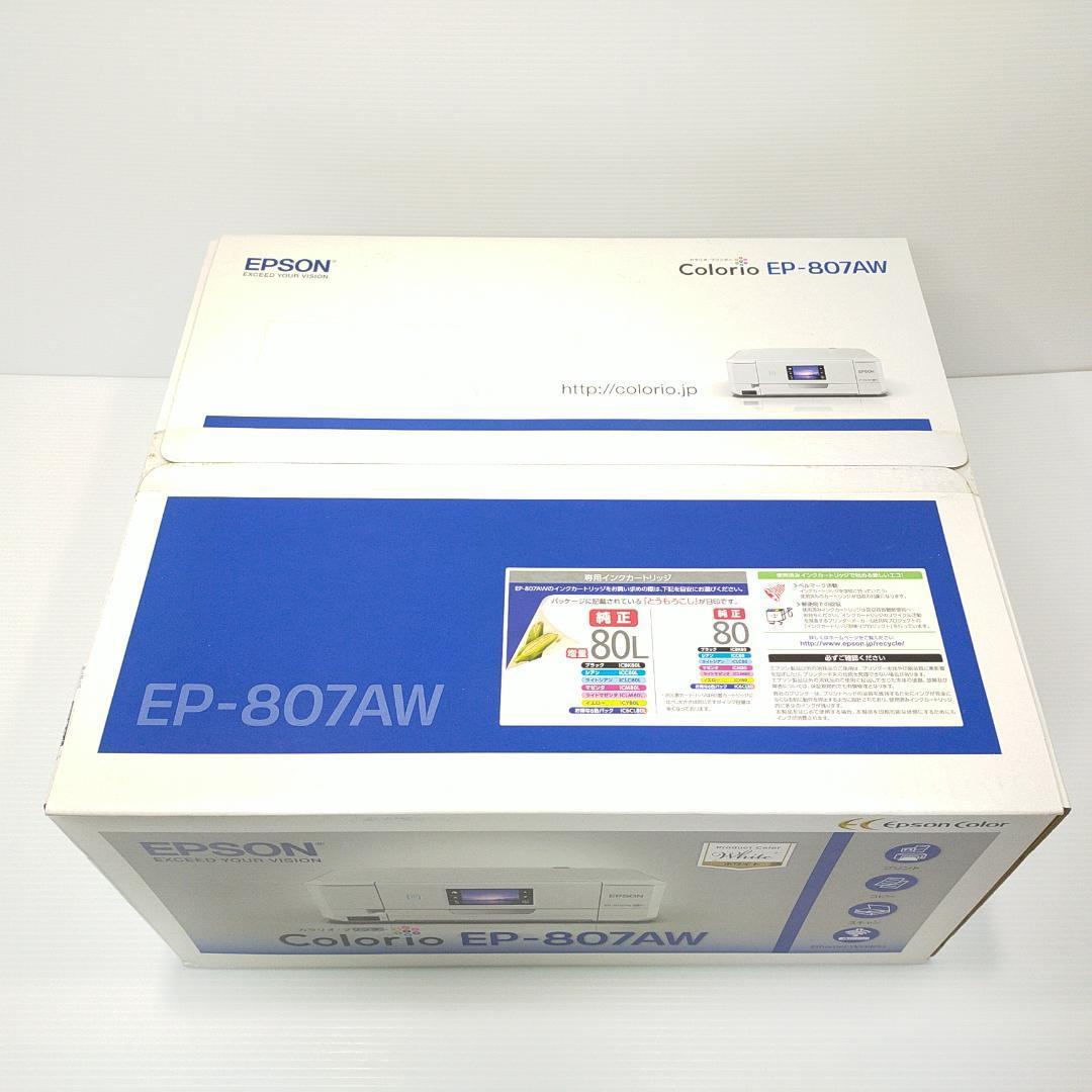 新品 エプソン プリンタ インクジェット複合機 Colorio EP-807AW　　　　／管理：644_画像6