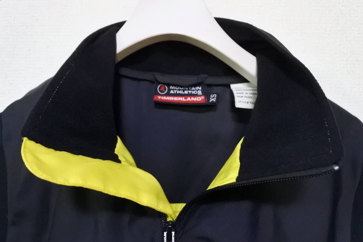 00's MOUNTAIN ATHLETICS Timberland Outdoor Vest size XS アウトドア ベスト イエロー×ブラック_画像3