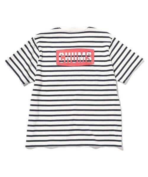 CHUMS×FREAK'S STORE/チャムス 別注 ブービー バックプリント クルーネックTシャツ Lの画像3