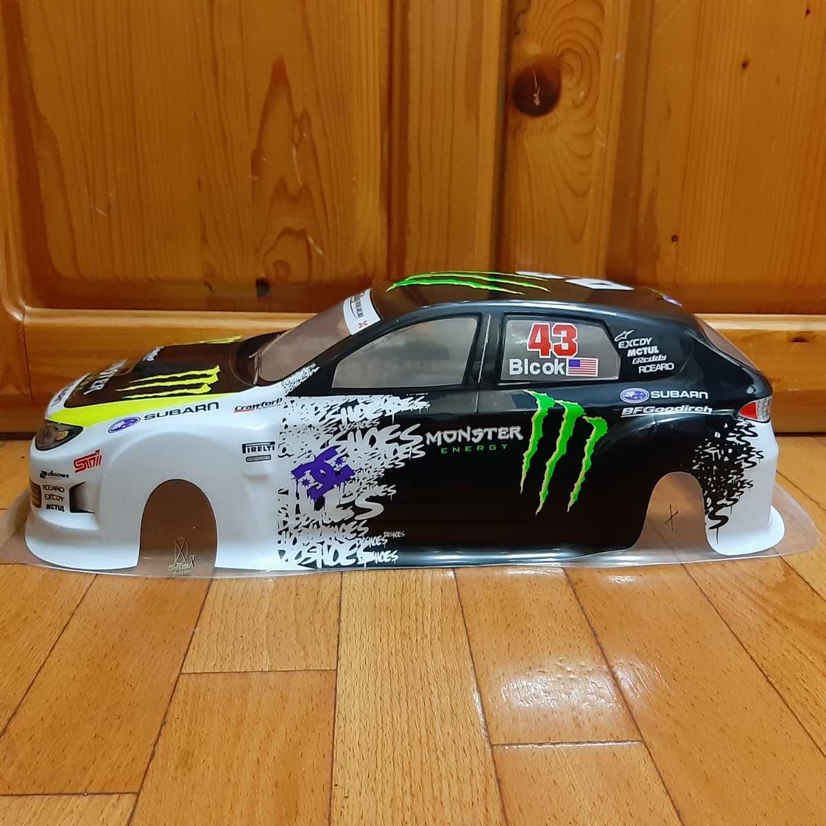 即決《送料無料》　新品　モンスター スバル ボディ ラジコン　ドリパケ　TT01 TT02　インプレッサ　wrc sti gc8 gc7 tb 03 ケン　ブロック_画像4