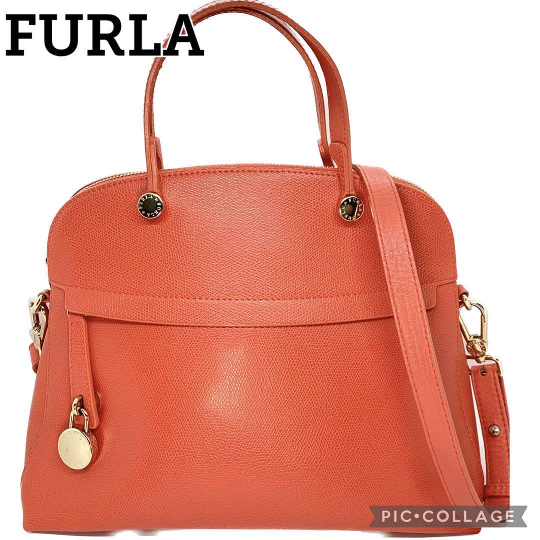 高評価の贈り物 FURLA フルラ ハンドバッグ レザー ピンク パイパー