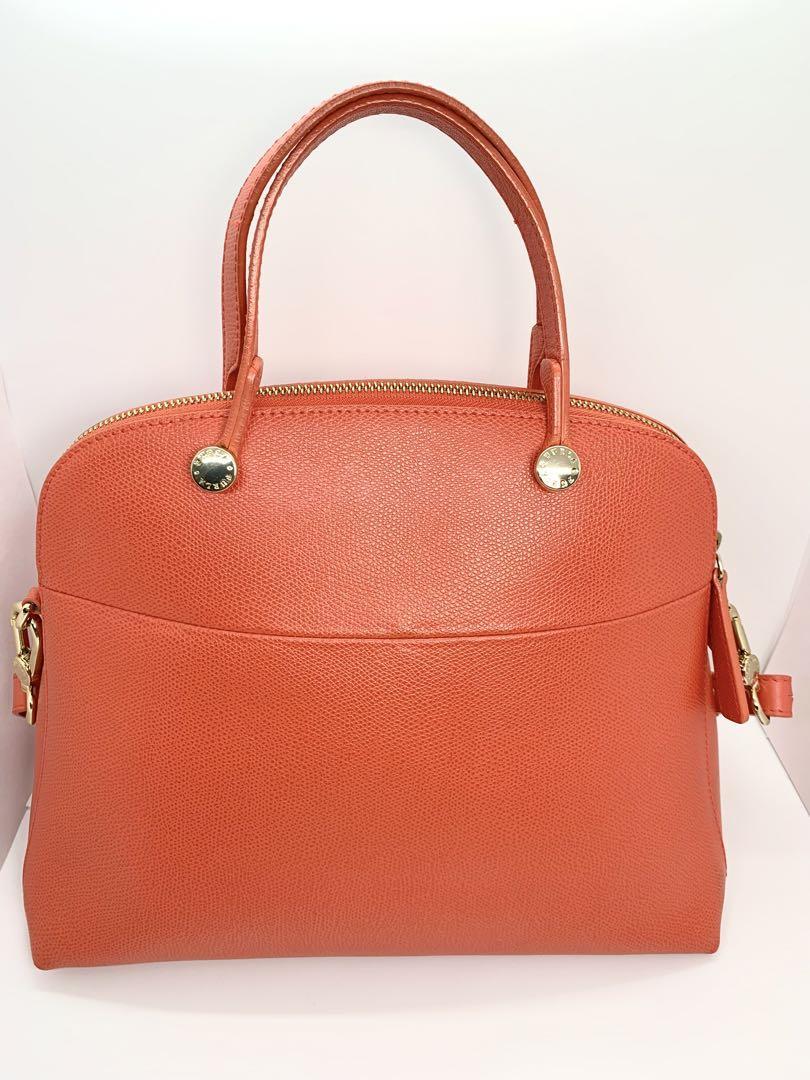 高評価の贈り物 FURLA フルラ ハンドバッグ レザー ピンク パイパー