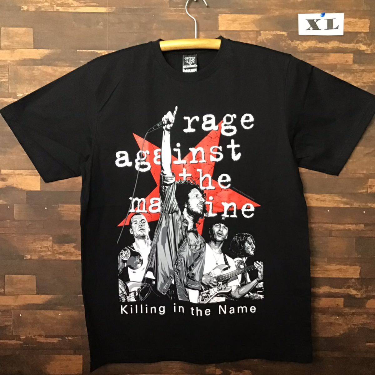 レイジアゲインストザマシーン T シャツ　XLサイズ　レイジ・アゲインスト・ザ・マシーン（英: Rage Against the Machine）　ロックバンド_画像1