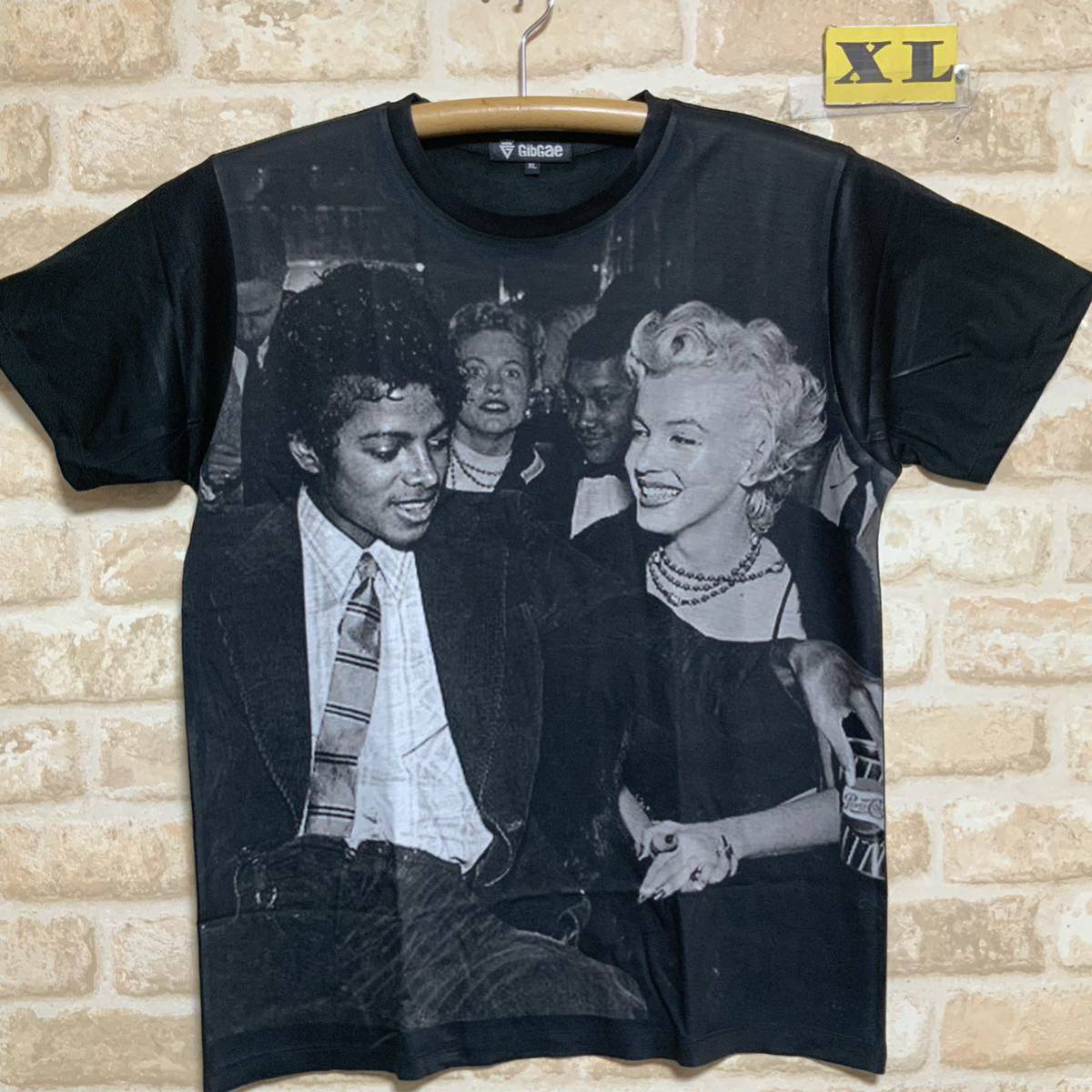 新品 マイケルジャクソン マリリンモンロー Tシャツ XLサイズ 管2530の画像1