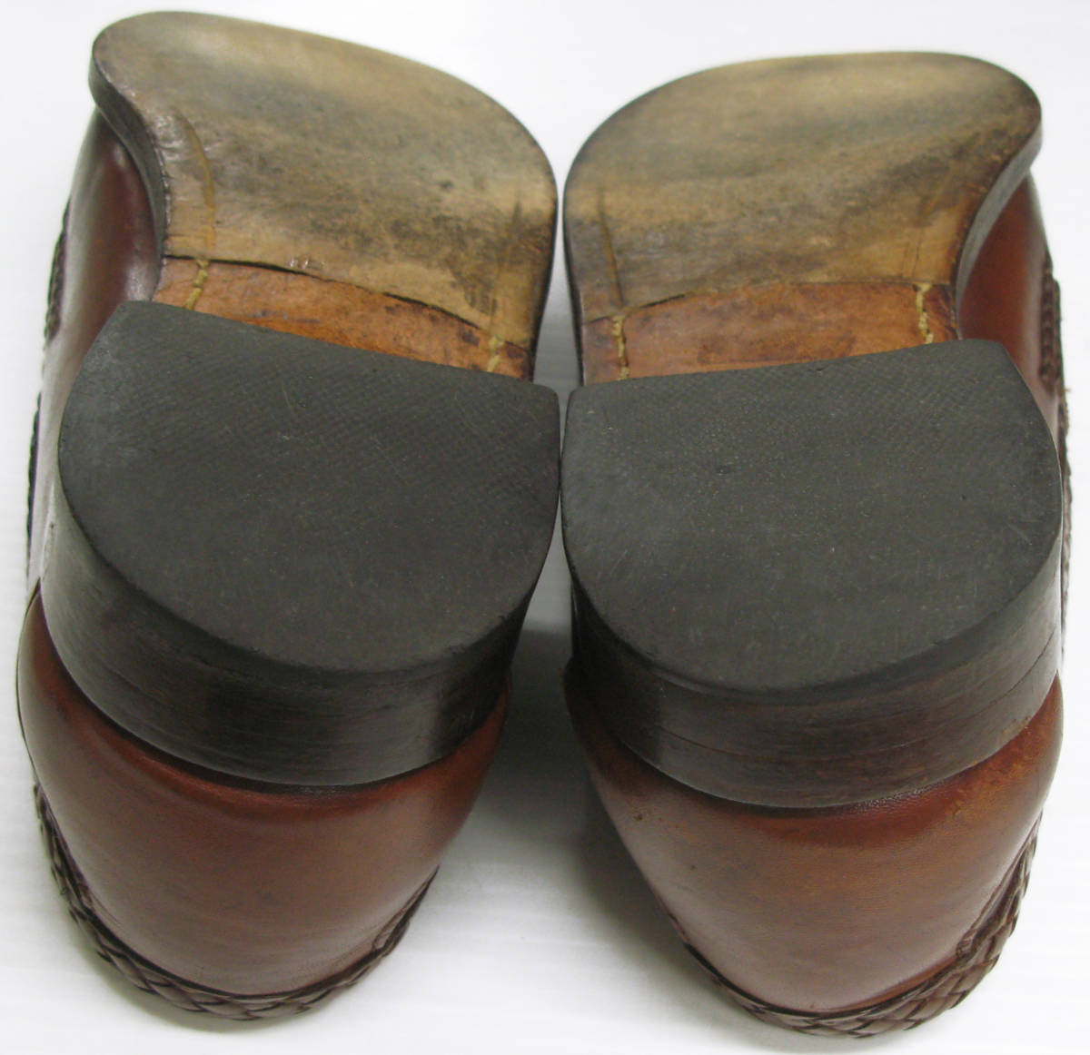 ALLEN EDMONDS Maxfield 47716 Brown Leather Tassel Loafers Shoes Men's Size 9 （ アレンエドモンズ タッセル ローファー 茶 9 革靴_画像8