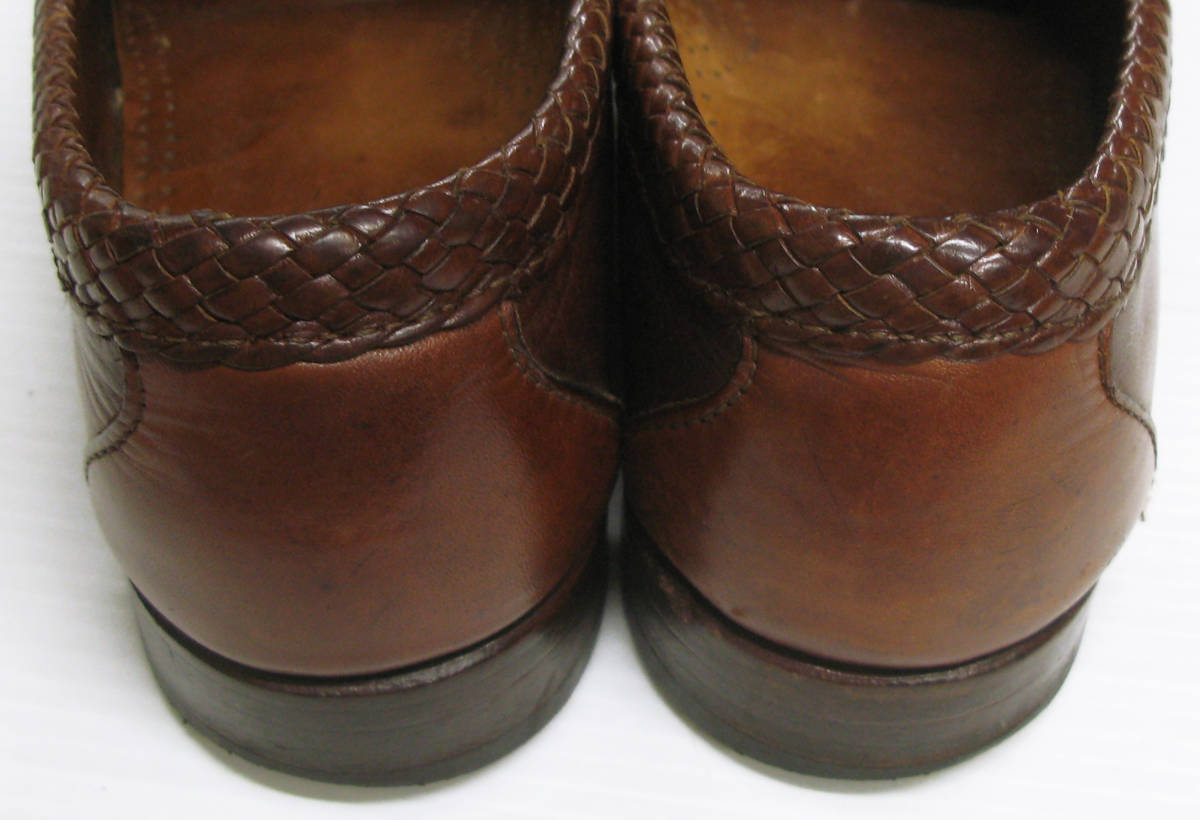 ALLEN EDMONDS Maxfield 47716 Brown Leather Tassel Loafers Shoes Men's Size 9 （ アレンエドモンズ タッセル ローファー 茶 9 革靴_画像5