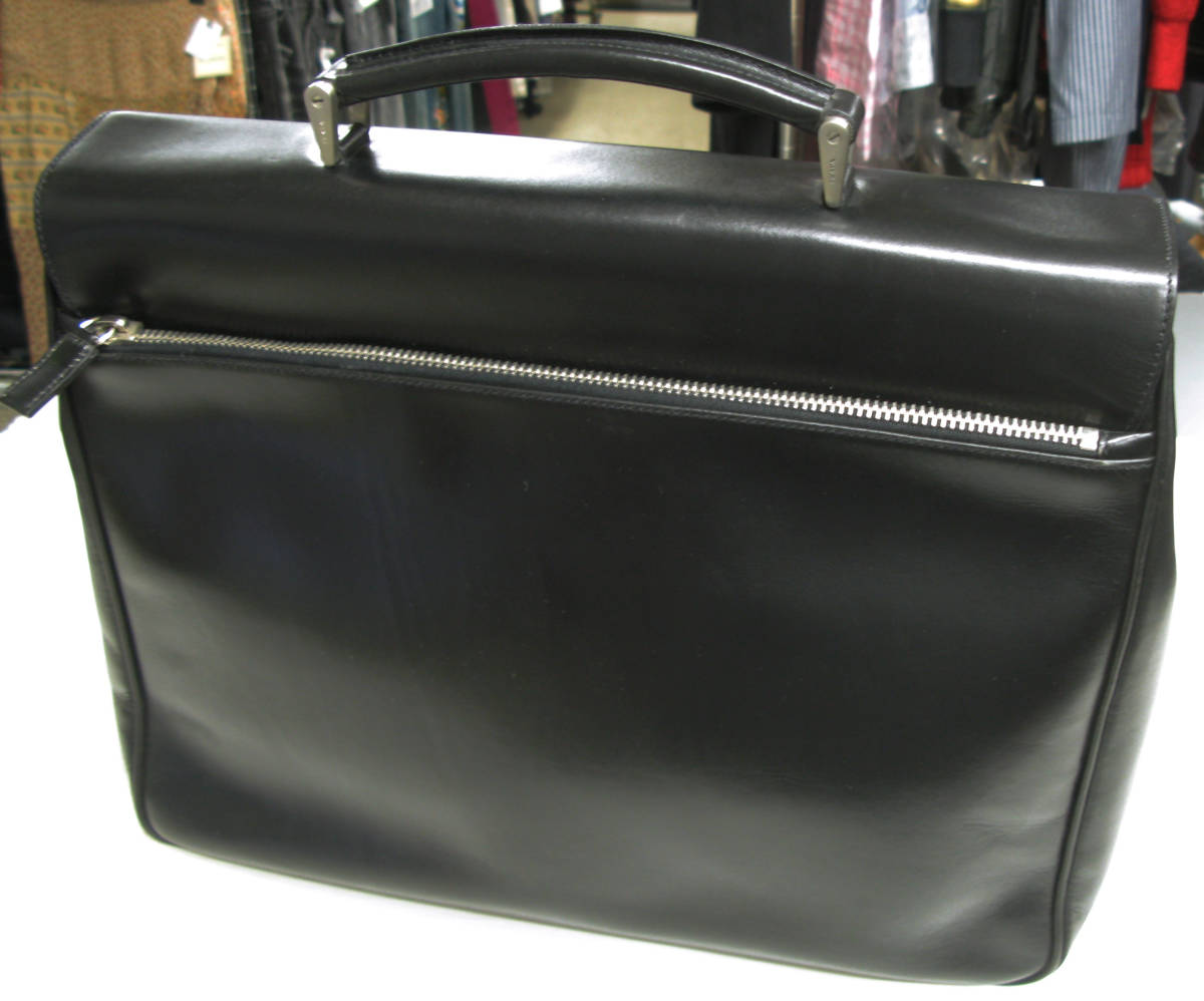 PRADA Full leather Briefcase Business Bag V119X Brand New （ プラダ 本革 総革 ブリーフケース ビジネスバッグ 未使用 展示品 正規品_画像2
