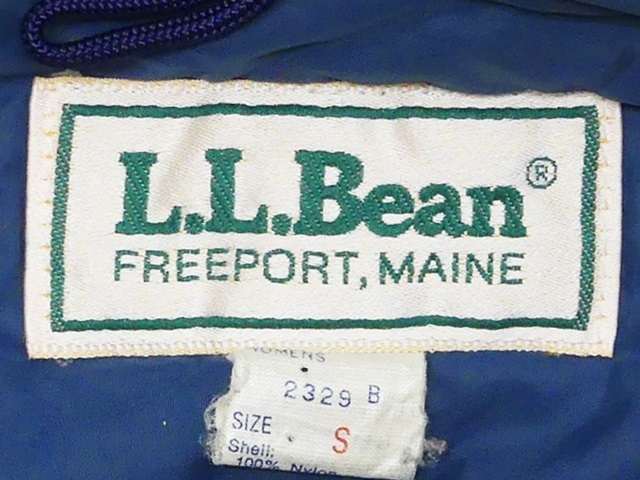 即決★米国製 L.L.Bean★レディースS ビンテージ古着 中綿ジャンパー エルエルビーン 水色 ブルー 80s メンズS位 アウトドア コート 登山_画像6