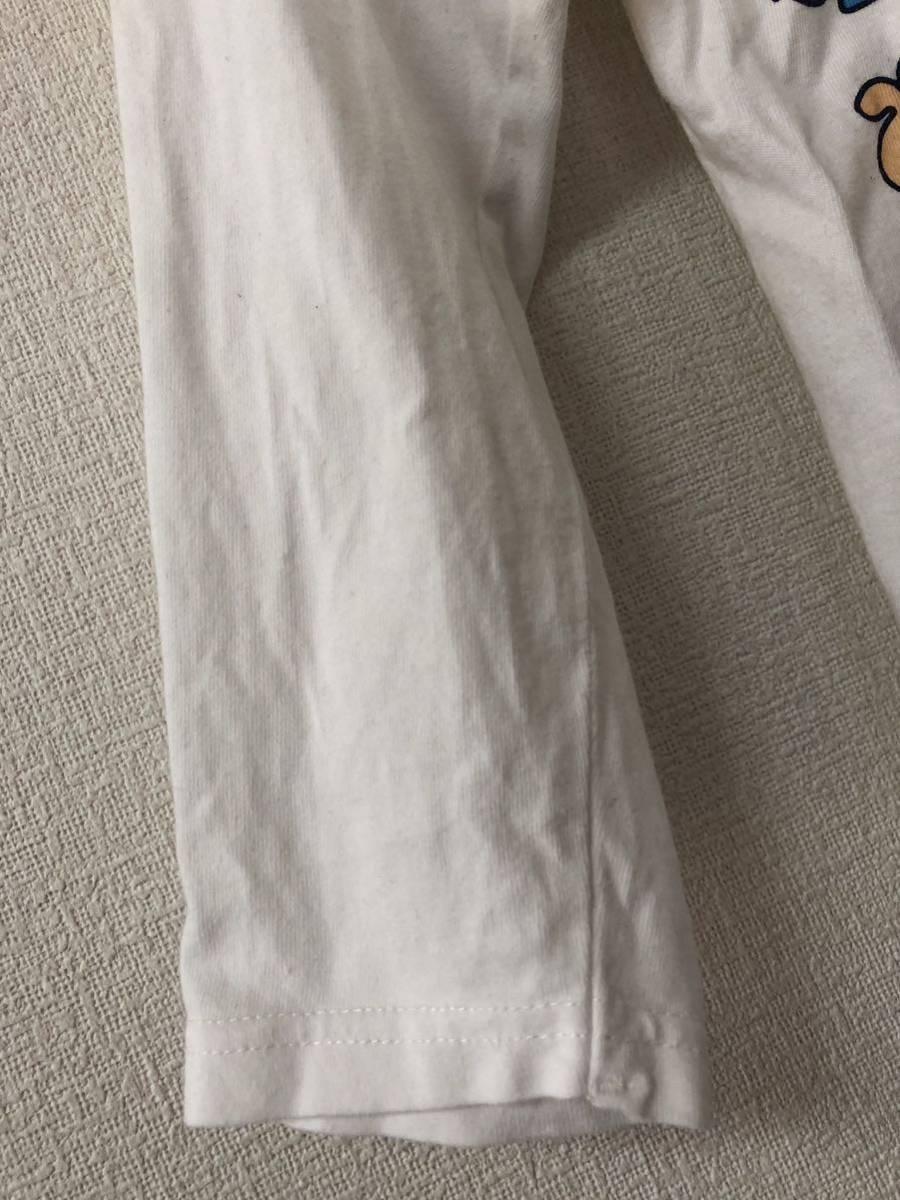  long sleeve T shirt 130 centimeter white 