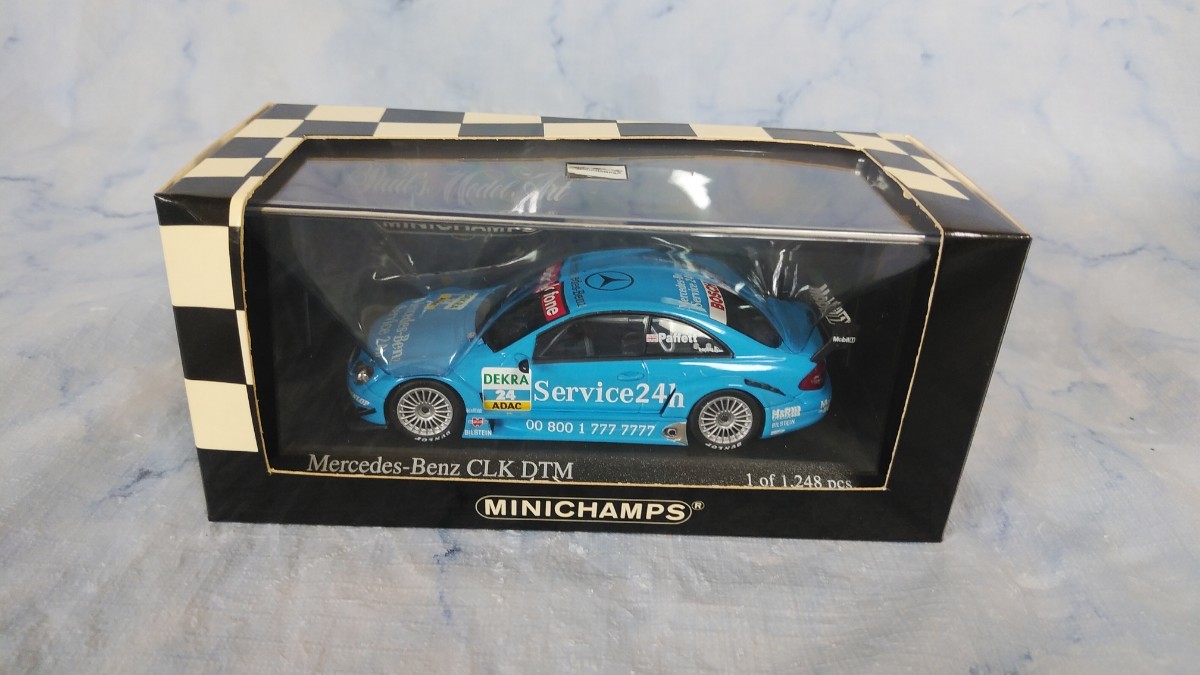 MINICHAMPS ミニチャンプス 1/43 Mercedes-Benz CLK Coupe DTM 2003 ‘Service 24h’ G.Paffett メルセデスベンツ　レーシング　ミニカー_画像1