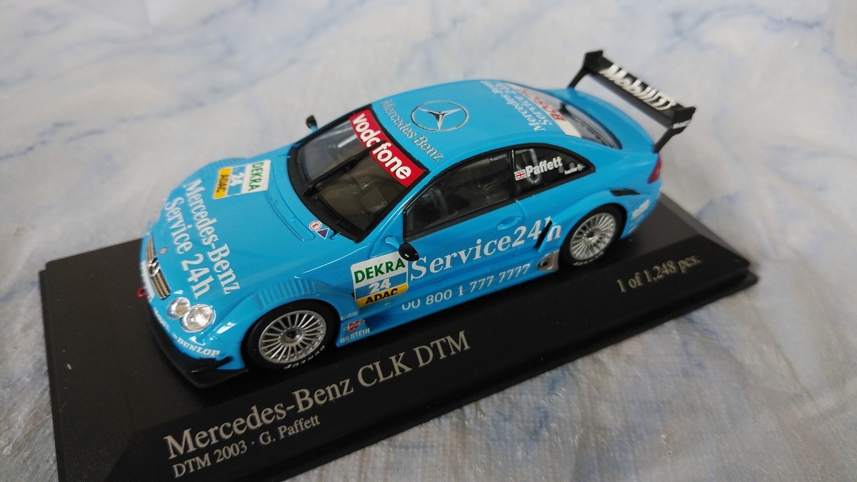 MINICHAMPS ミニチャンプス 1/43 Mercedes-Benz CLK Coupe DTM 2003 ‘Service 24h’ G.Paffett メルセデスベンツ　レーシング　ミニカー_画像4