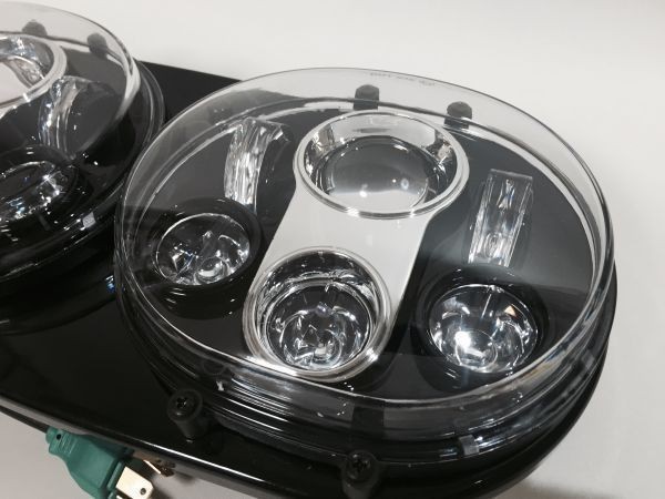 ハーレー ロードグライド LEDヘッドライト ブラック/クローム FLTRX FLTR HD バガー 新品未使用品 ブラック 976_画像2