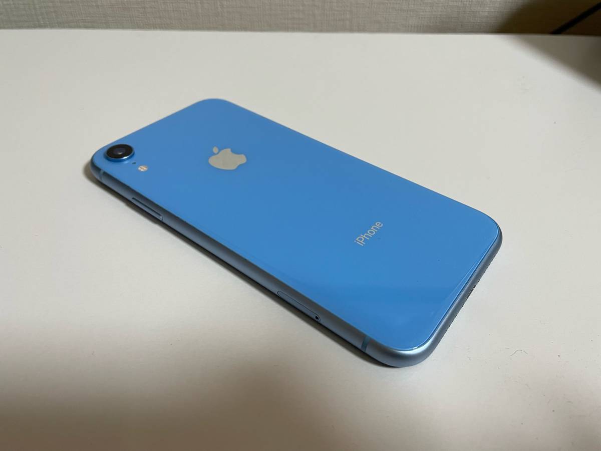 中古/SIMフリー/白ロム/iOS16.6.1/iPhoneXR/64GB/ブルー/SIMロック解除