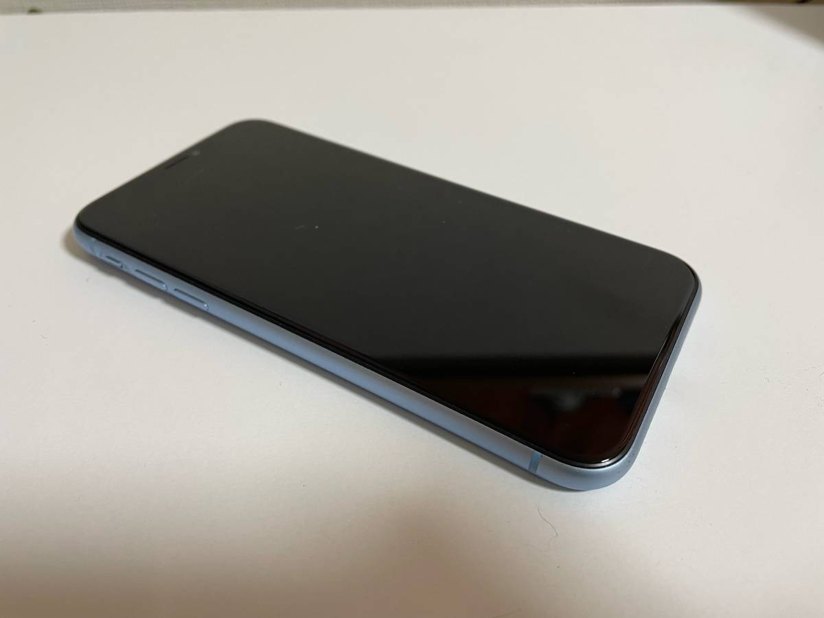 中古/SIMフリー/白ロム/iOS16.6.1/iPhoneXR/64GB/ブルー/SIMロック解除