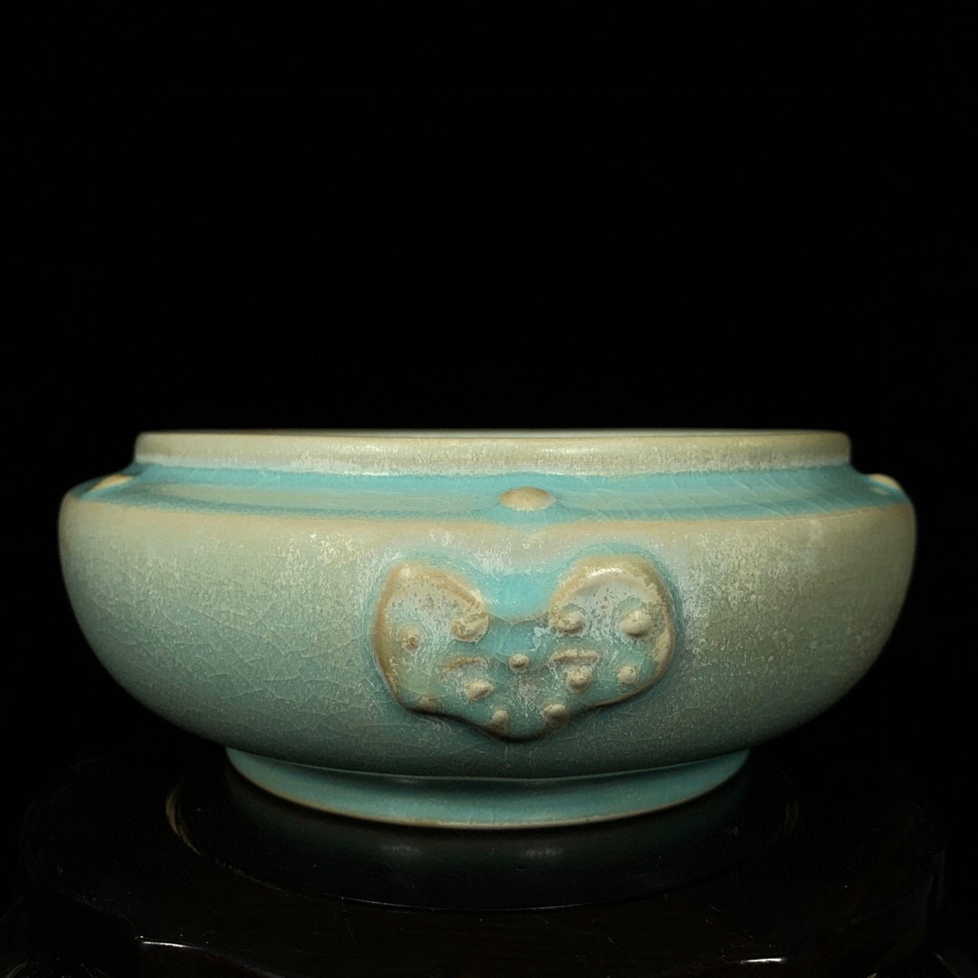 最大の割引【蔵友館蔵品・宋・古陶瓷品・汝窯・鼓釘筆洗・陶磁器