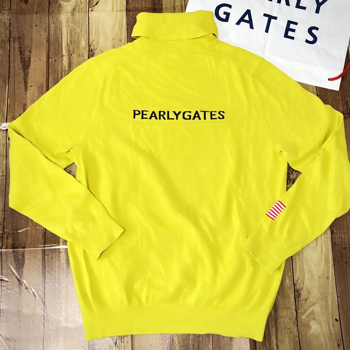 パーリーゲイツ タートルネック セーター ニット 5 メンズ PEARLYGATES カシミヤタッチ