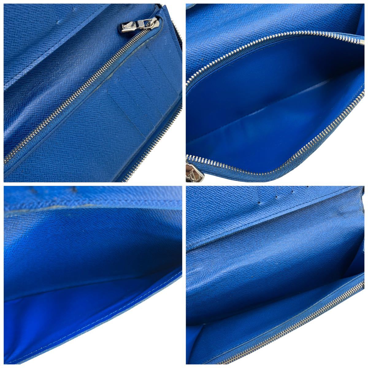 【良品】ルイヴィトン LOUIS VUITTON N64031 ダミエグラフィット ポルトフォイユ ヴァスコ 長財布 ブルー ブラック
