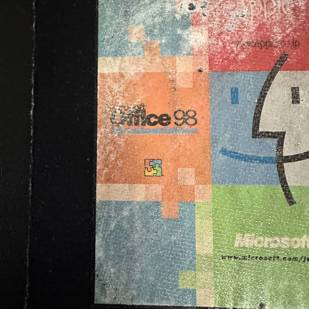 アップル マイクロソフト マウスパッド Office98 InternetExplorer4.0 コラボレーション MacOS 7.6頃 Apple Microsoft 90年代_画像2