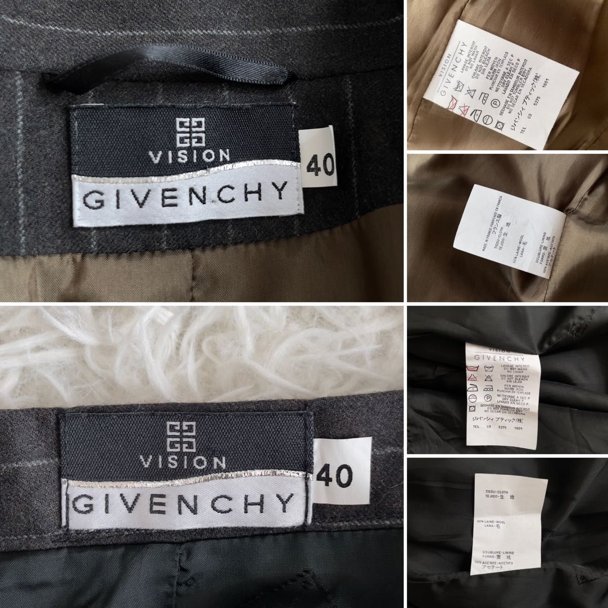 極美品】GIVENCHY ジバンシー ヴィジョン 高級 セットアップスーツ