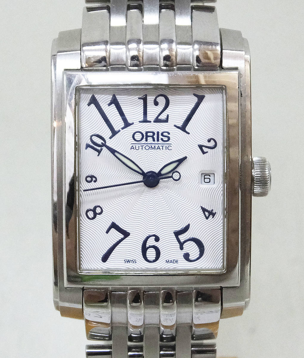 USED 稼働品【ORIS】オリス レクタンギュラー デイト 7656 自動巻き スクエア文字盤 自動巻き 裏スケ★_画像1