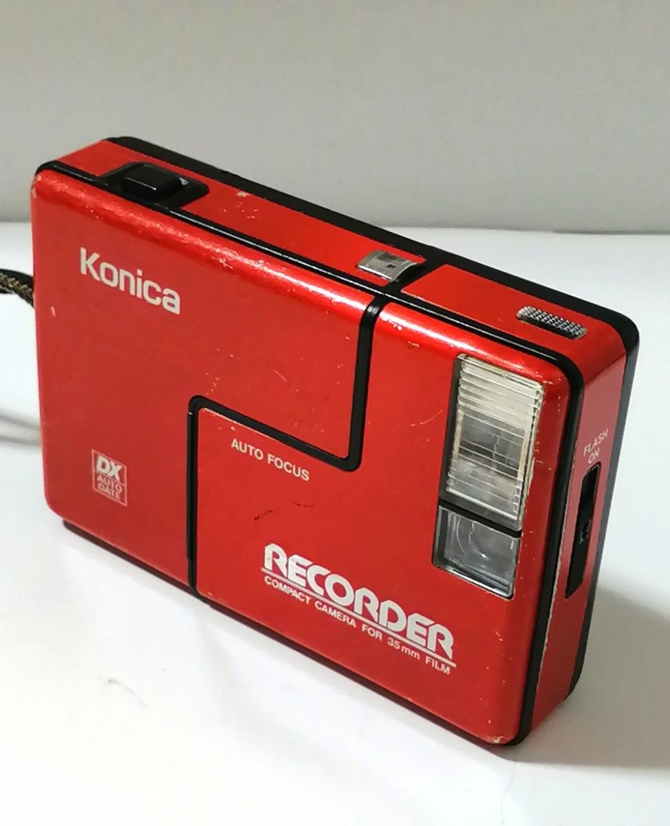 超レア 作動確認済 Konica RECORDERコニカ レコーダー レッド｜PayPay