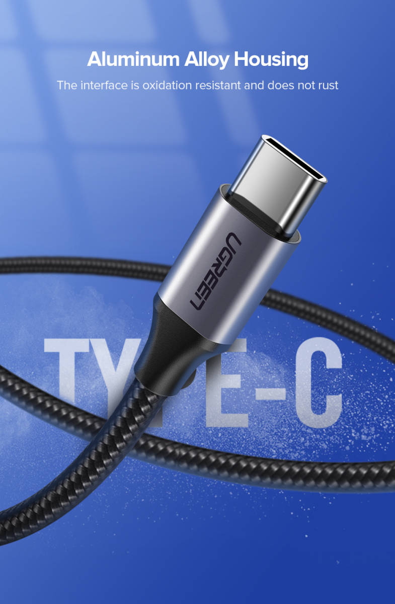 USBタイプCケーブル 1.5メートル　3 A高速 USB充電 Type-C 充電 データ ケーブル　新品未開封　送料無料 ugreen_画像1