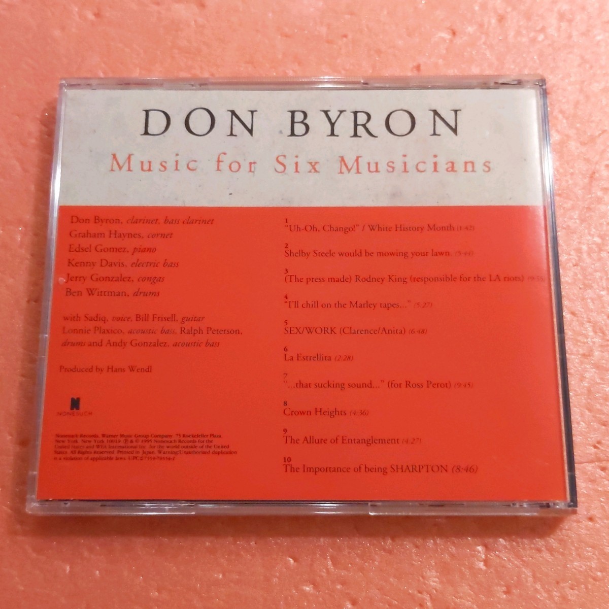 CD 国内盤 帯付 ドン バイロン ミュージック フォー シックス ミュージシャンズ DON BYRON MUSIC FOR SIX MUSICIANS GRAHAM HAYNES_画像3