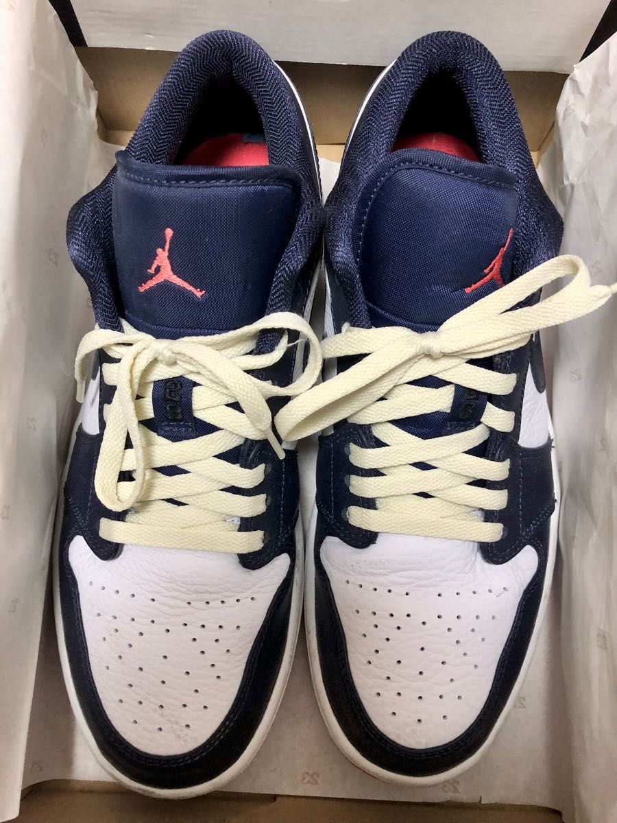 ■NIKE AIR JORDAN 1 LOW 27.0cm "Obsidian ember glow"