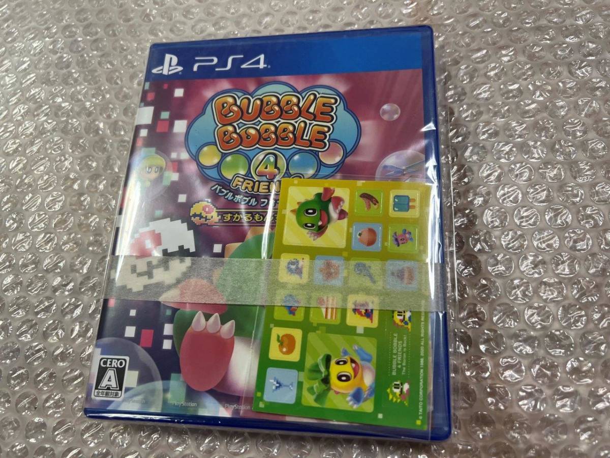 PS4 バブル・ボブル 4 フレンズ + アマゾン特典シール / Bubble Bobble 4 Friends 新品未開封 送料無料 同梱可_画像1