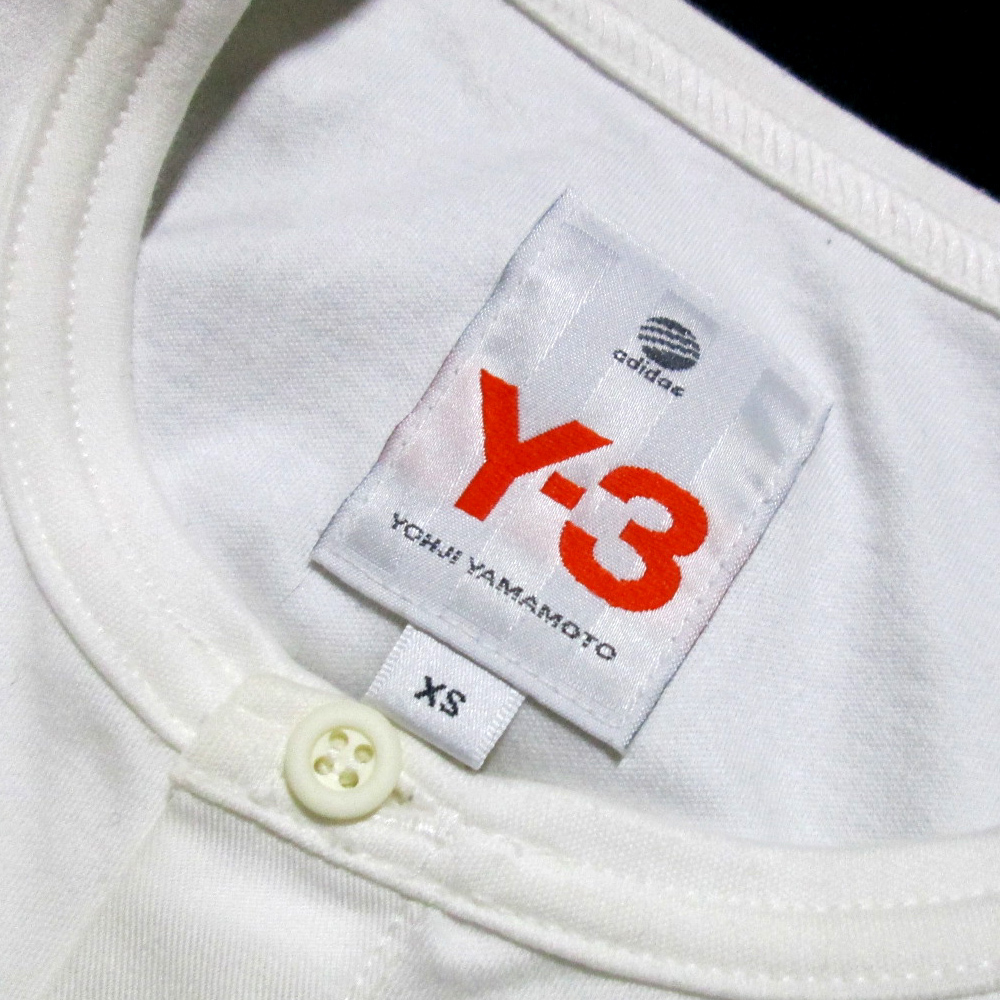 Y-3　ワイスリー　「XS」 ヘンリーネックTシャツ 115899-q_画像4