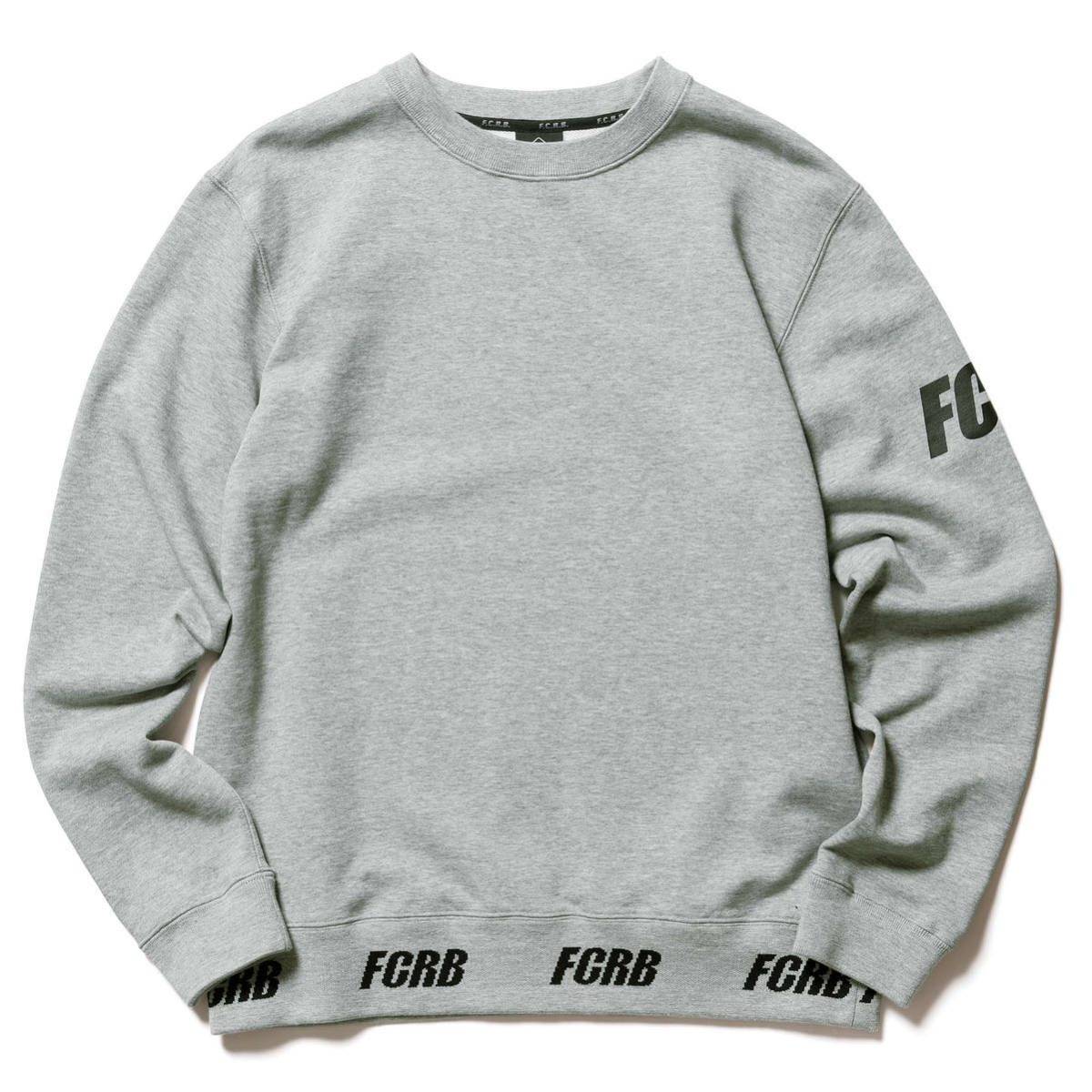 【レターパックプラス対応】 FCRB f.c real bristol エフシーレアルブリストル SOPHNET ソフネット LOGO RIBBED CREWNECK SWEAT スウェット_画像1