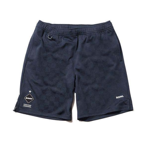 【美品】【セットアップ】 FCRB f.c real bristol エフシーレアルブリス SOPHNET CHECKER TRAINING TOP SHORTS Tシャツ パンツ_画像3