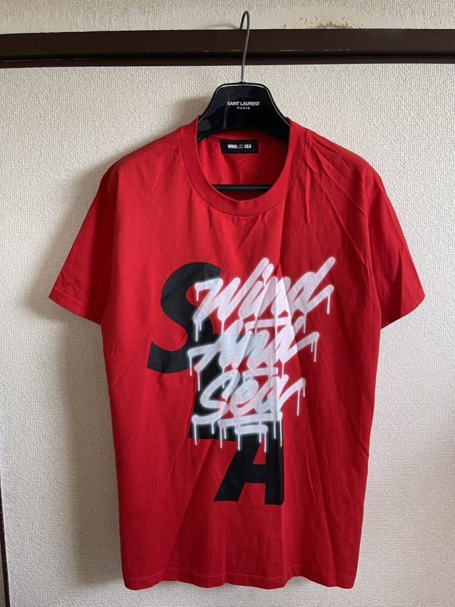 【美品】【送料最安360円】 WIND AND SEA ウィンダンシー WDS IT'S A LIVING TEE Tシャツ カットソー 半袖 RED レッド 赤色 即決早い者勝ち_画像5